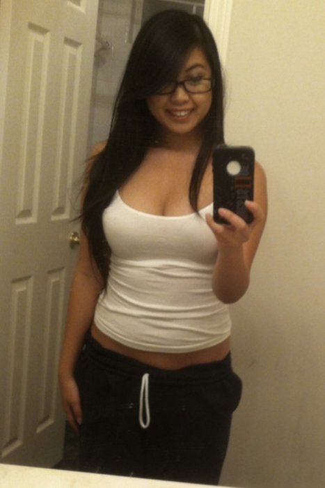 Asian Glasses Nude
